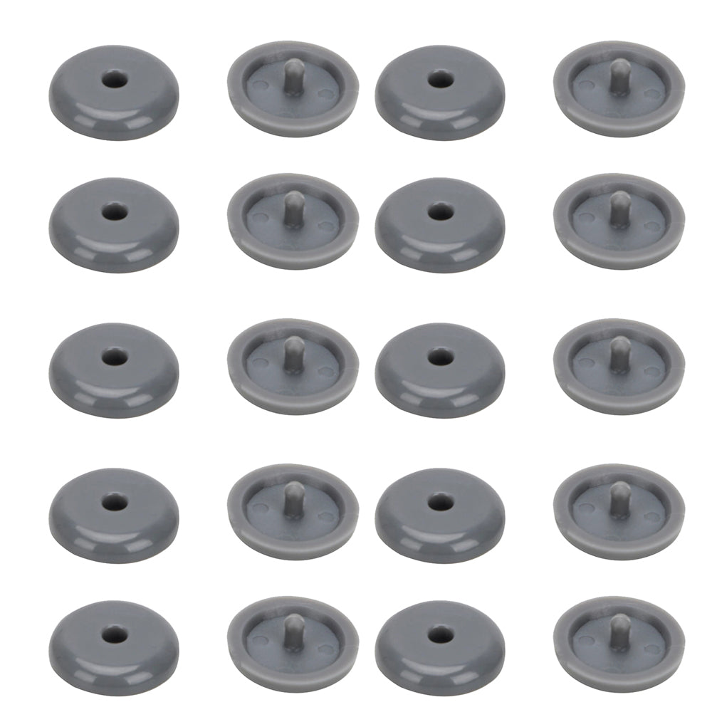 Grey Seatbelt Stopper Buckle Button Clip Automobile Seat Belt Limit Stop Clip