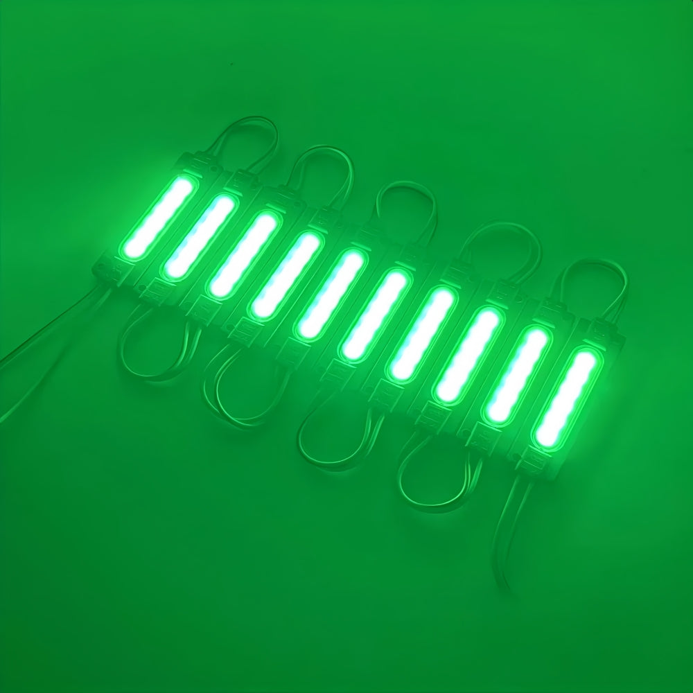 20 x 12v Green Adhesive Super Bright LED COB Modules (20pcs)