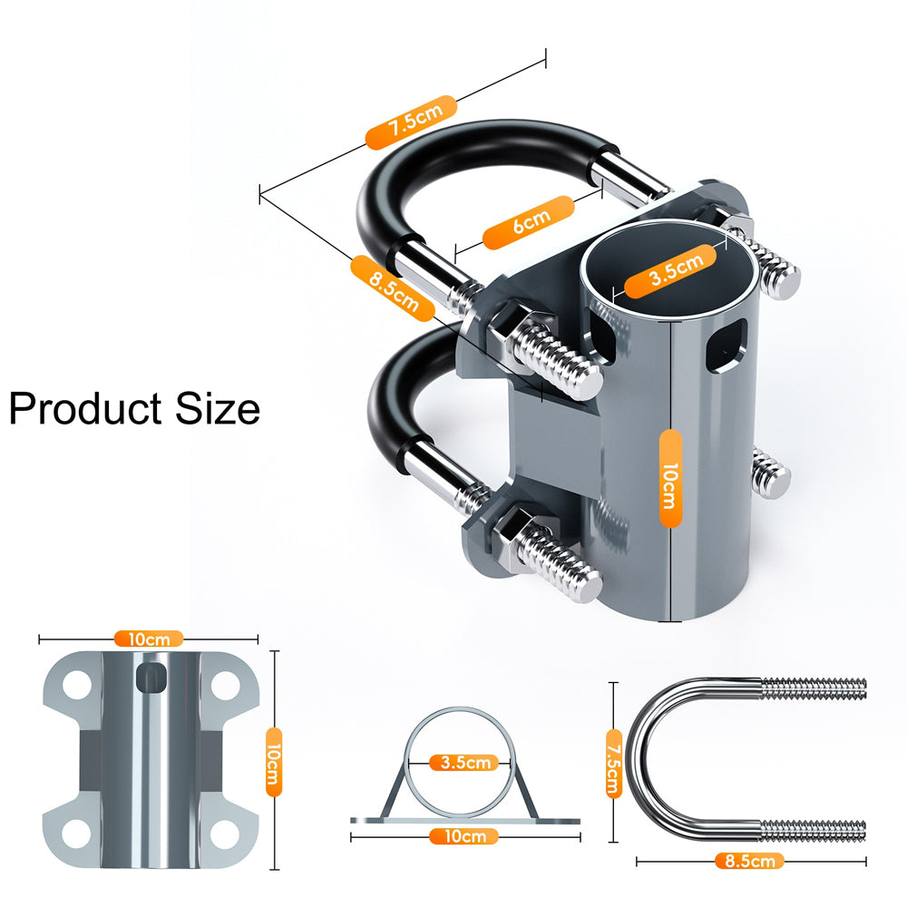 Starlink Gen 2 V2 Mount Bracket Clamp for Starlink V2 Pipe Adapter Pole Mount