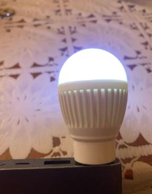 10 x USB 3w LED Light Bulb Portable Mini LED Small Light Bulb Warm White 10pcs