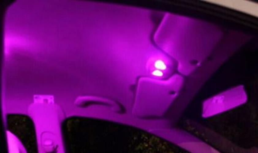 10 x T10 Pink Purple 12v LED Cob Flat Face Super Bright for Dash Cluster (10pcs)