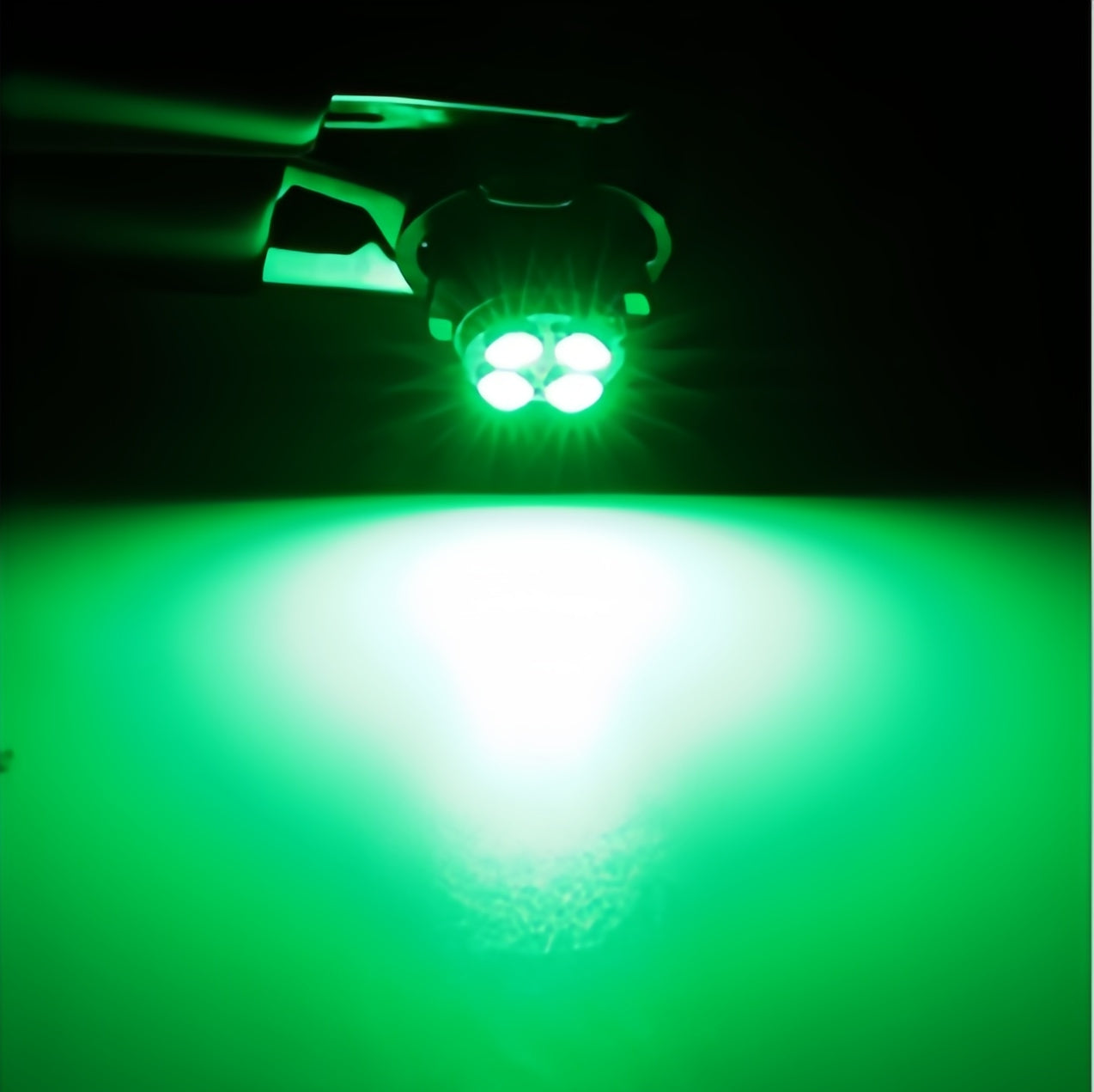 10 x T4.7 Neo 12mm 4x2016smd 800lm 12v Green Dash illumination LEDs (10pcs)