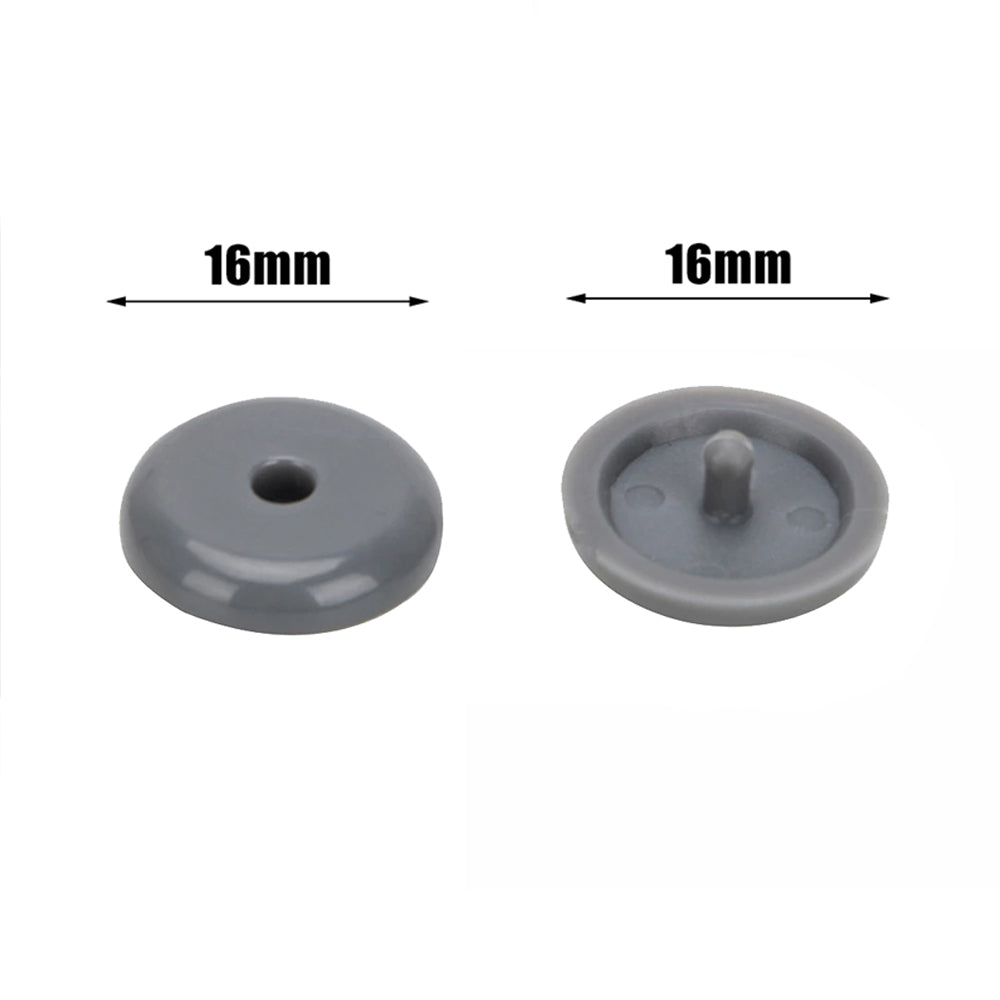 Grey Seatbelt Stopper Buckle Button Clip Automobile Seat Belt Limit Stop Clip