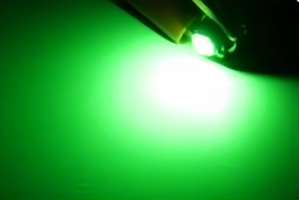 10 x T3 Neo 8mm 2x2016smd 400lm 12v Green Dash illumination LEDs Green (10pcs)