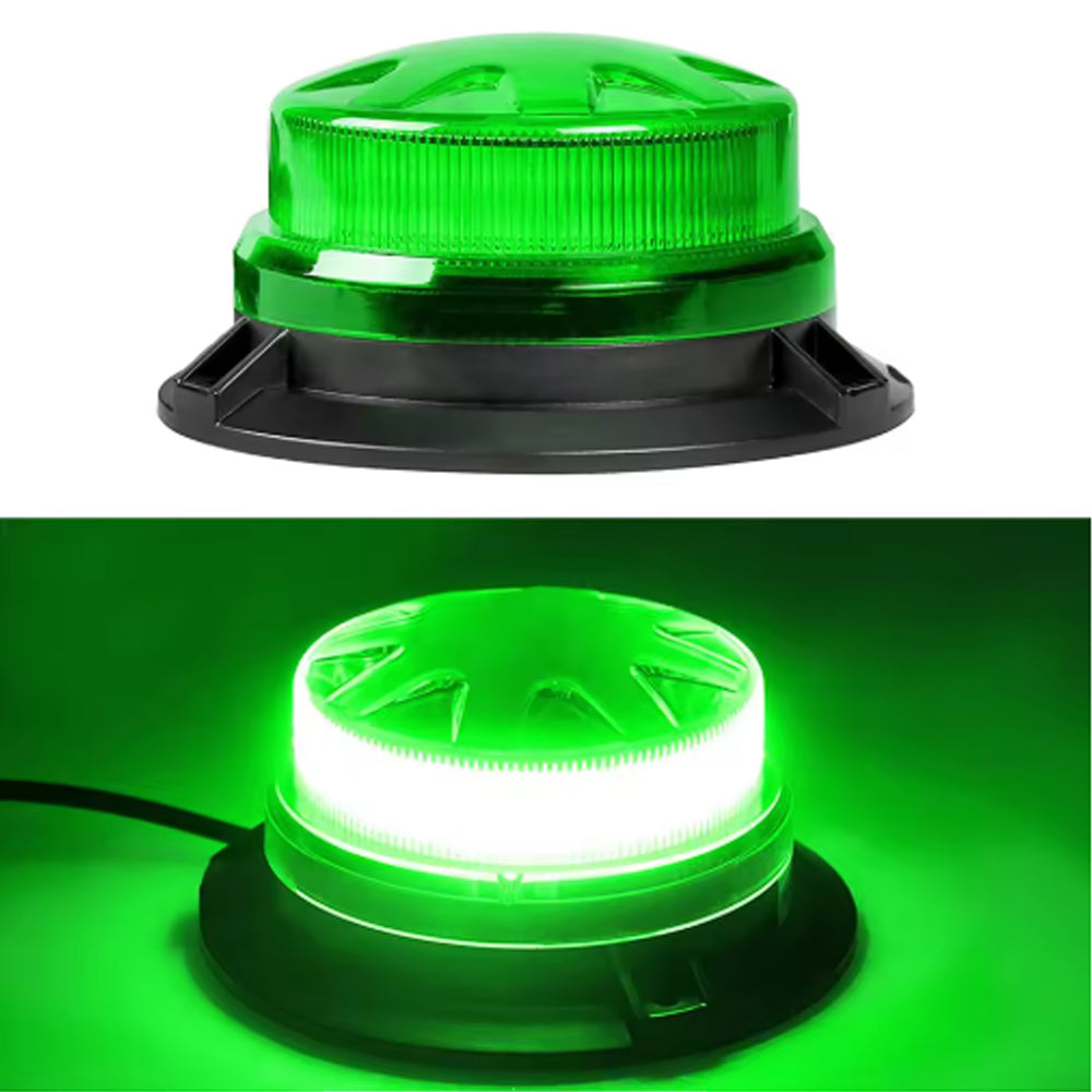 Green LED Emergency Strobe Light Magnetic Roof Flashing Beacon Warning Light