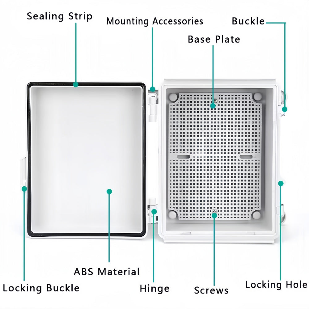 Waterproof Outdoor Electrical Box 400x300x170mm Plastic Enclosure Junction Box