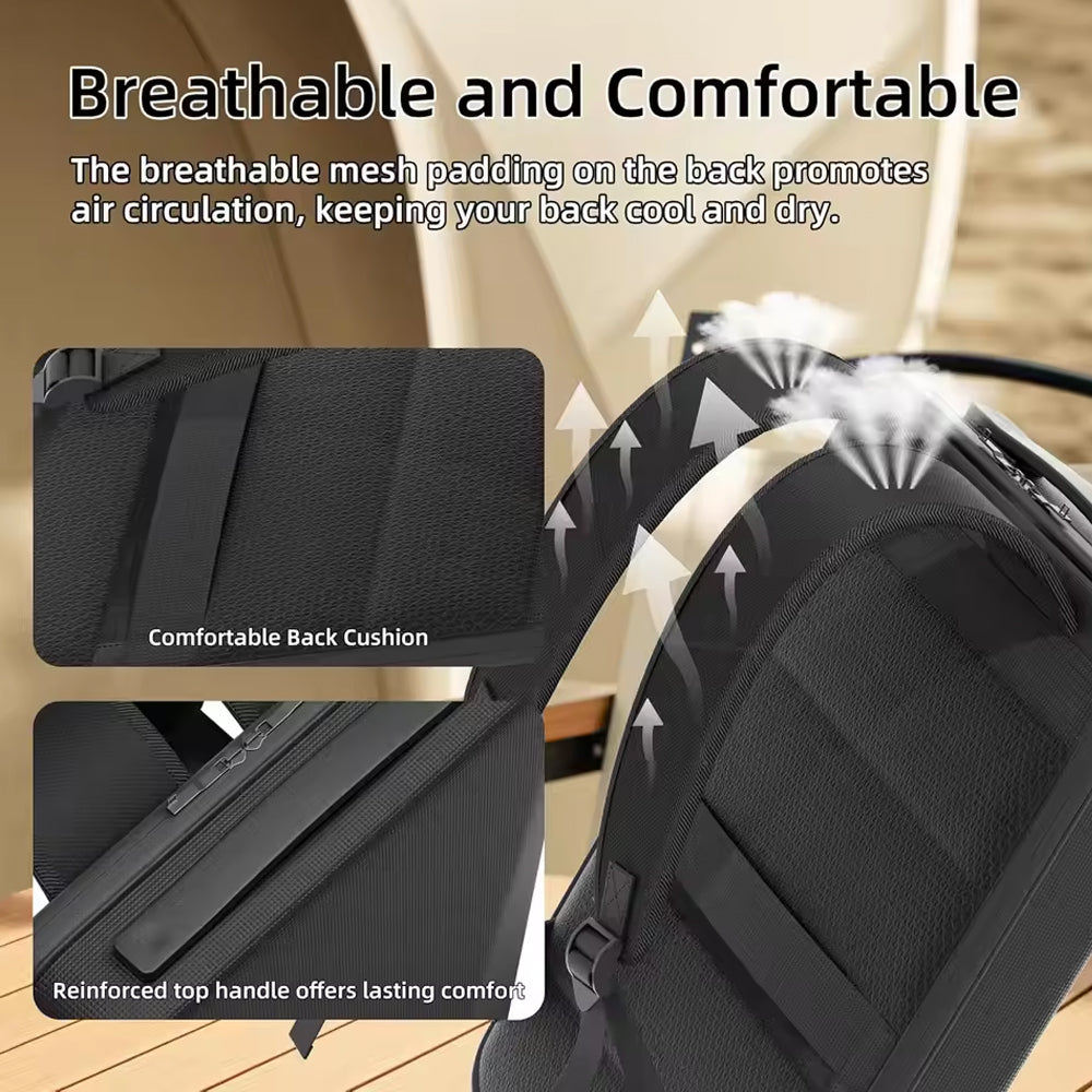White Starlink Mini Backpack for Starlink Mini and Accessories Hard Shell Case