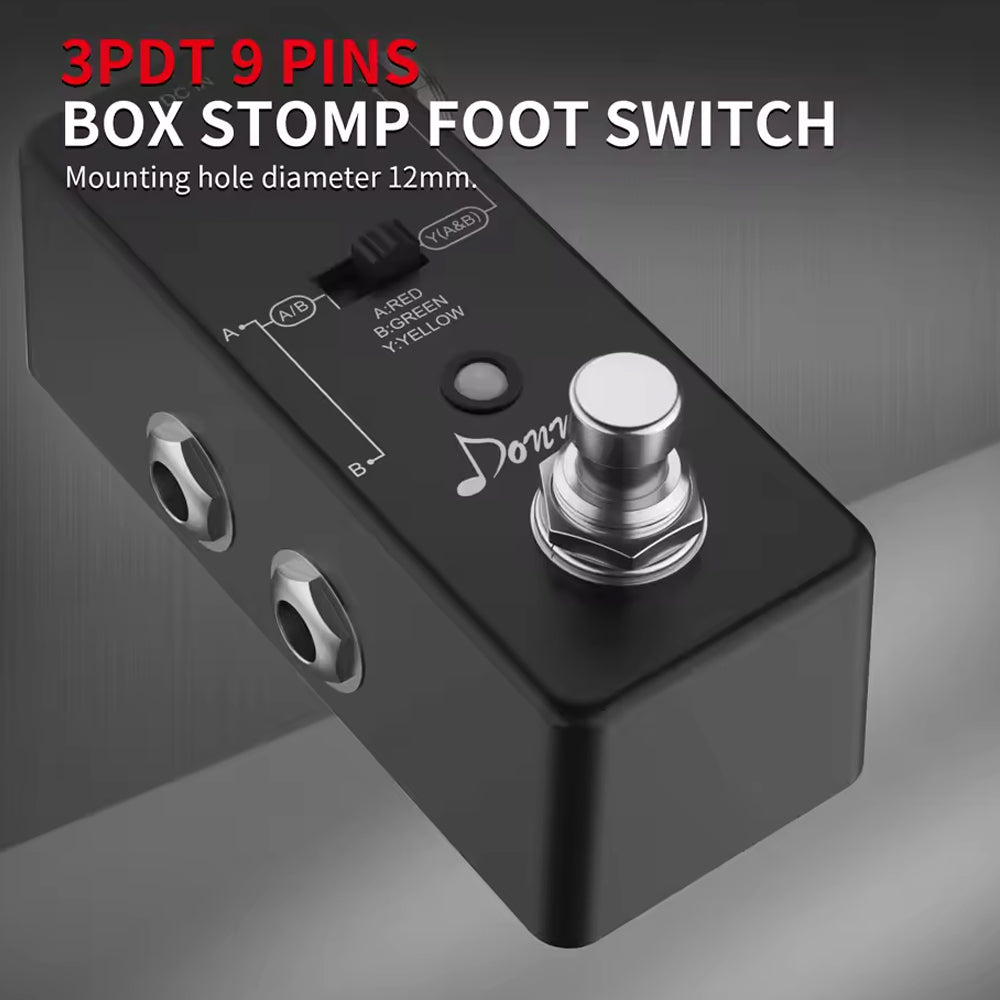 10pcs Guitar Effect Pedal 3PDT Foot Switch 9 Pin Latching Stomp Push Button