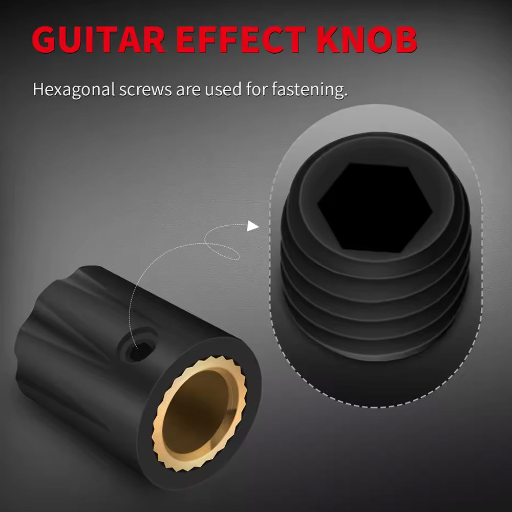 10pcs Guitar Effect Pedal Knobs 6.35MM Davies 1900h Clone for Volume Control