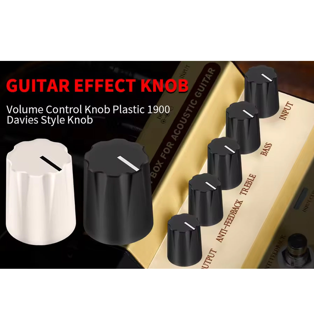 10pcs Guitar Effect Pedal Knobs 6.35MM Davies 1900h Clone for Volume Control