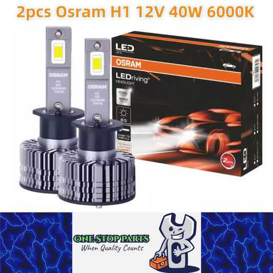 2 x Osram H1 LED Globes 12V 6000K 40W Car Headlight LEDriving Super Bright Bulbs