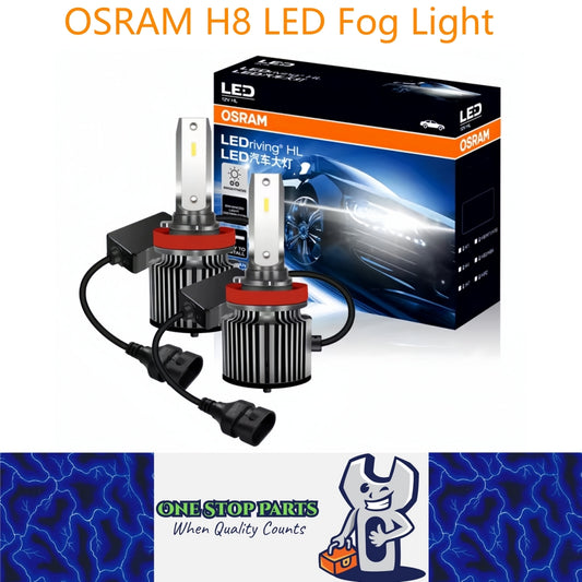 2 x Osram H8 LED Globes 6000K 12V PGJ19-1 Super Bright OSRAM LEDriving Fog Light