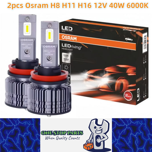 2 x Osram H8 H11 H16 LED Globes 12V 6000K 40W Car Headlights LEDriving Bulbs