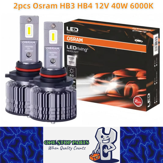 2 x Osram HB3 9005 HB4 9006 LED Globes 12V 6000K 40W Headlight Super Bright Bulb