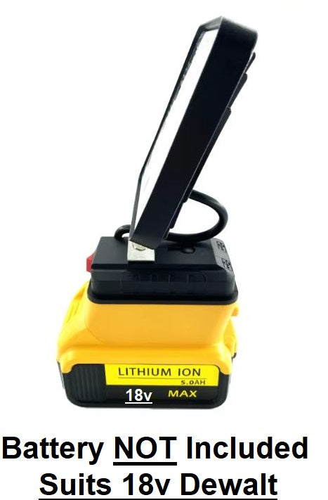 Dewalt 18v Battery spot light with twin USB outlets for charging phone 1pc