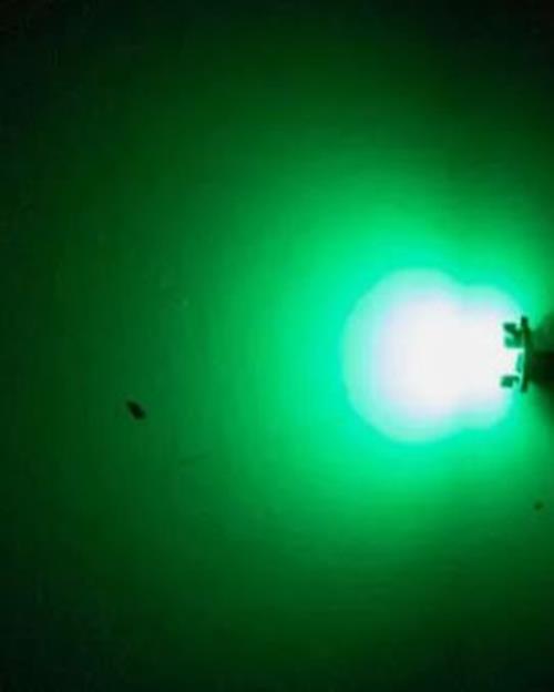 10 x T10 Green 12v LED Cob Flat Face Super Bright for Dash Cluster (10pcs)