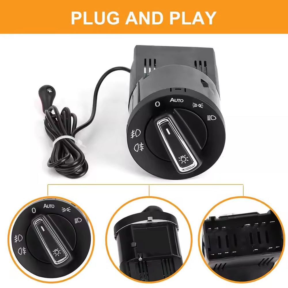 1 x Auto Headlight Sensor Switch Headlight Sensor Module Control for Volkswagen