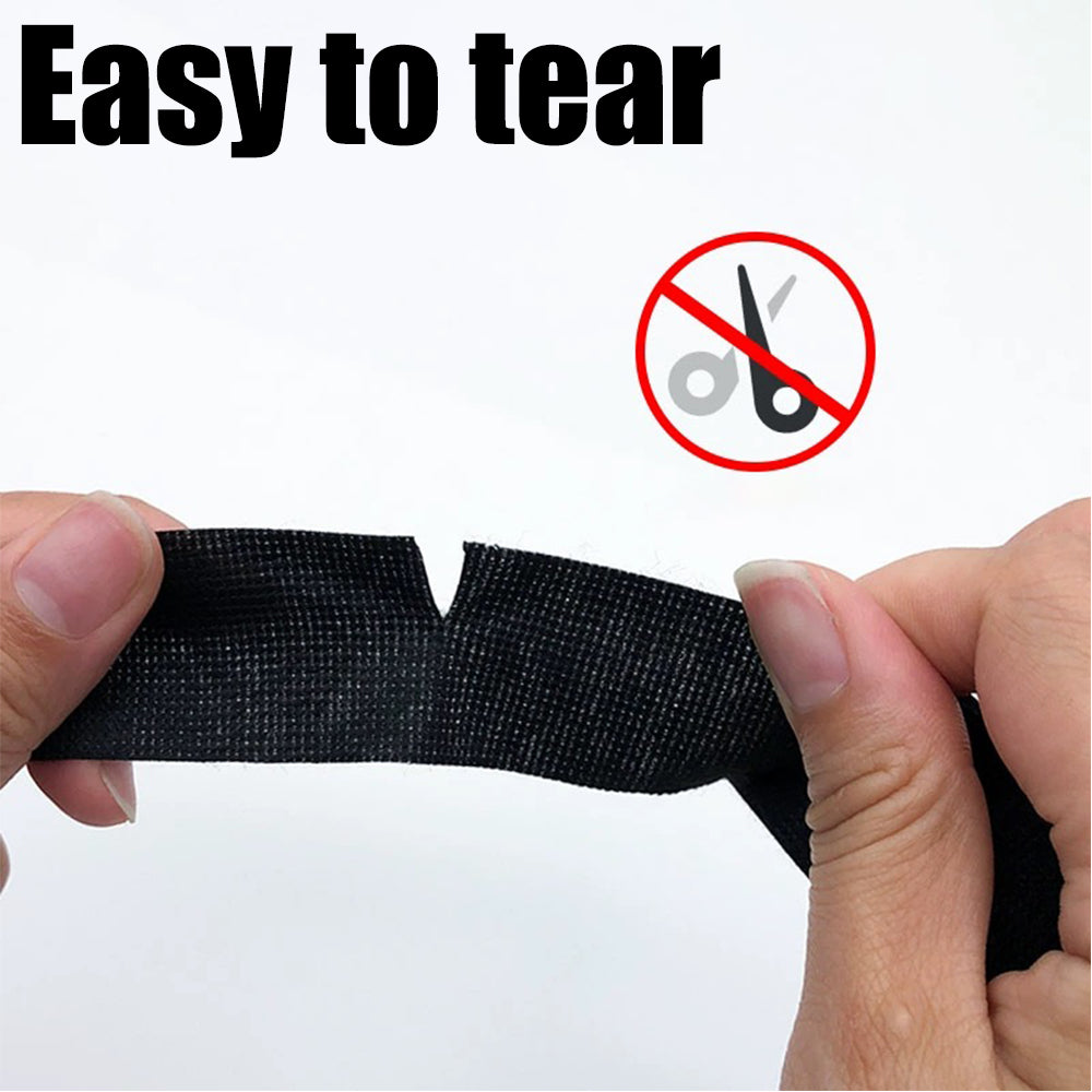 9mm Wide 25M Long Heat Resistant Electrical Harness Tape Black Fabric Cloth tape