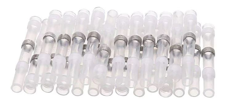 500 x White Waterproof Heat shrink Wire Connectors Solder Insulated Joiners