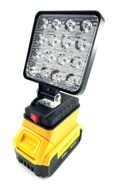 Dewalt 18v Battery spot light with twin USB outlets for charging phone 1pc