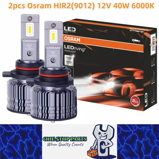 2 x Osram HIR2 9012 LED Globes 12V 6000K 40W Car Headlights LEDriving Bulbs