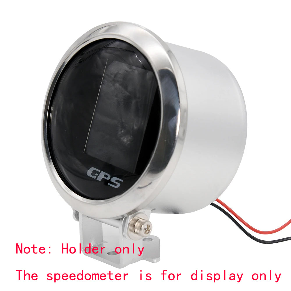 85mm Hole Speedo Gauge Holder with Adjustable base mount Silver