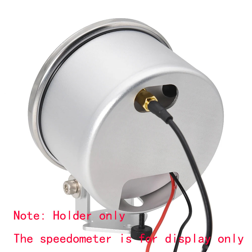 85mm Hole Speedo Gauge Holder with Adjustable base mount Silver