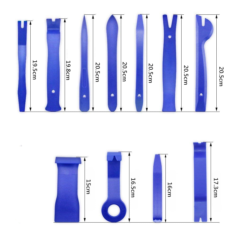 Auto Trim Removal Tool Kit Car Radio, Door Panel Clips Window Molding Upholstery