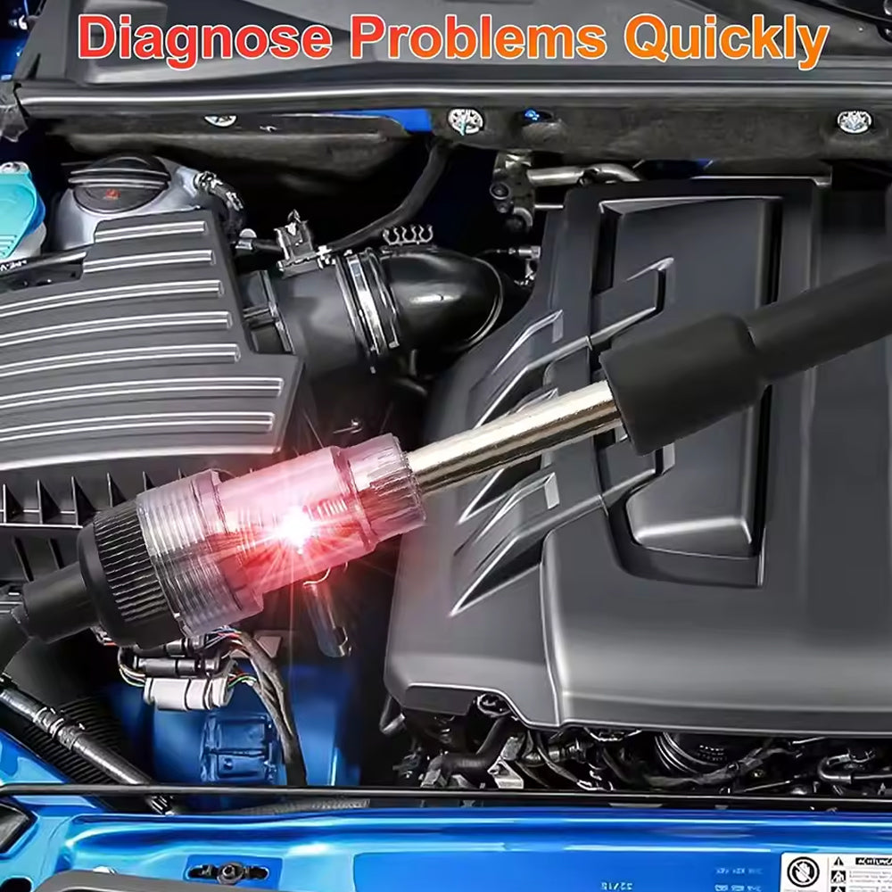 2pcs Inline Spark Plug Tester Ignition and Engine Armature Diagnostic Detector