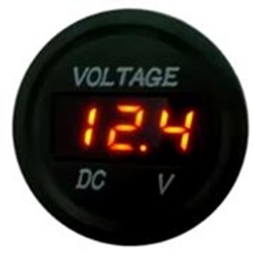 1PC 6-33V ORANGE DISPLAY VOLT METER 35MM DIAMETER SINGLE VOLT GAUGE LED DISPLAY