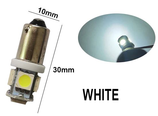 100 x Cool White 12v BA9S 5x5050smd 150lm Cool White Bulk Buy (100pcs)