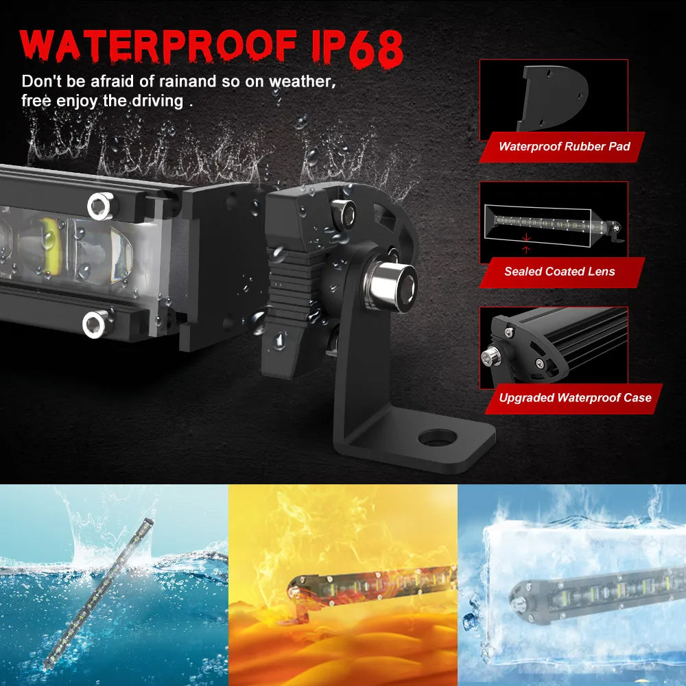 LED Light Bar 1115mm 210W Flood Spot Beam Combo LED Work Light LED Light Bar