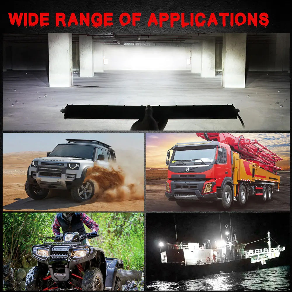 LED Light Bar 332mm 60W Flood Beam Spot Beam Combo LED Work Light LED Light Bar