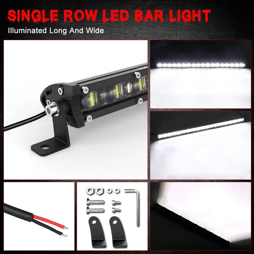 LED Light Bar 1115mm 210W Flood Spot Beam Combo LED Work Light LED Light Bar