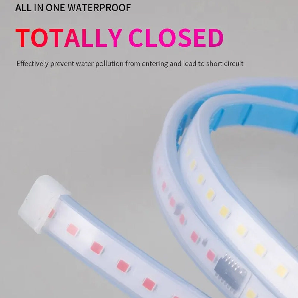 2 x 120cm LED Car Door Lights Open Warning Atmosphere Strip Lights Welcome Light