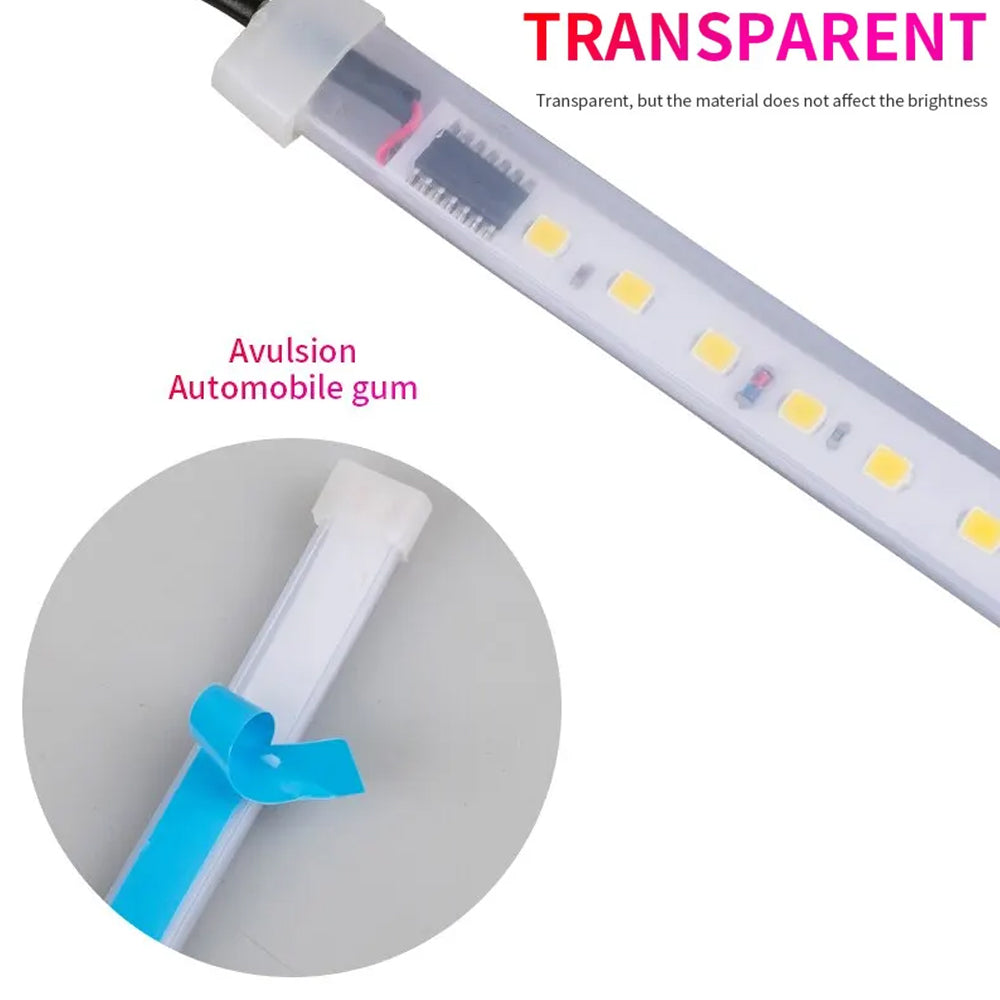 2 x 120cm LED Car Door Lights Open Warning Atmosphere Strip Lights Welcome Light