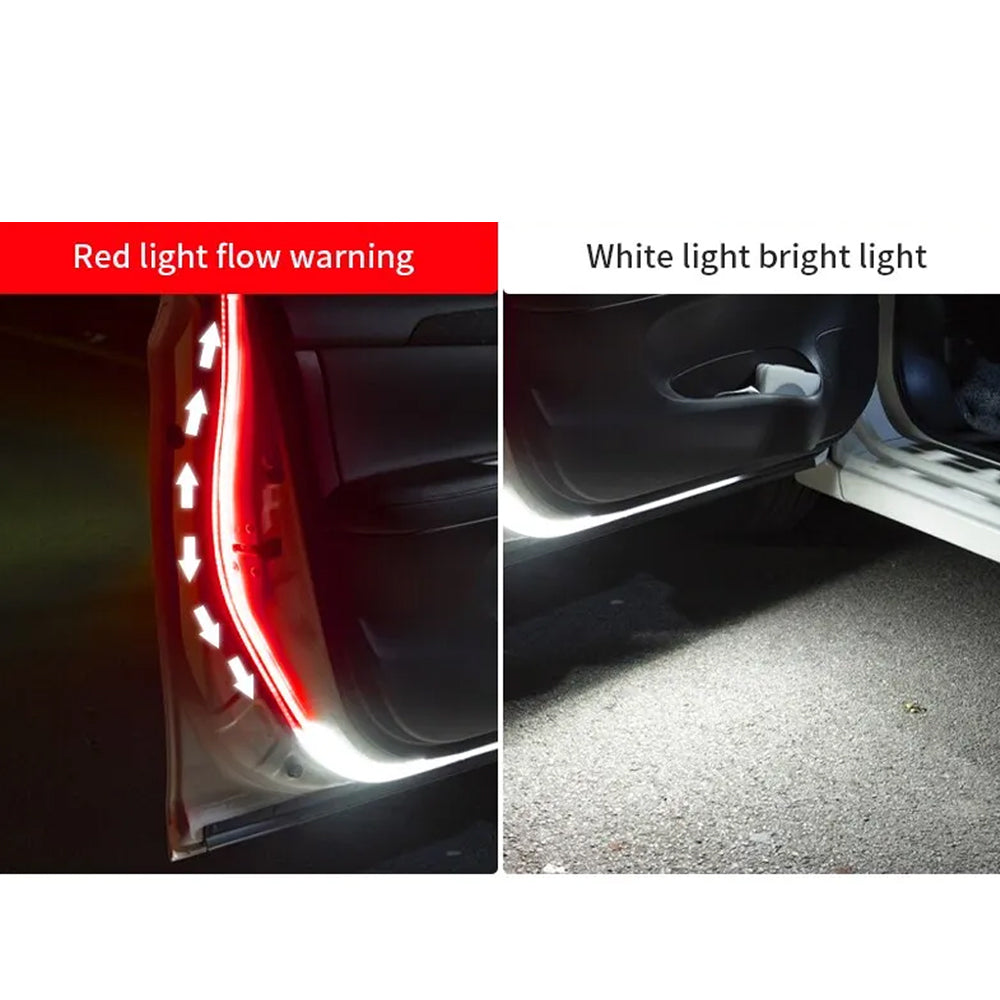 2 x 120cm LED Car Door Lights Open Warning Atmosphere Strip Lights Welcome Light