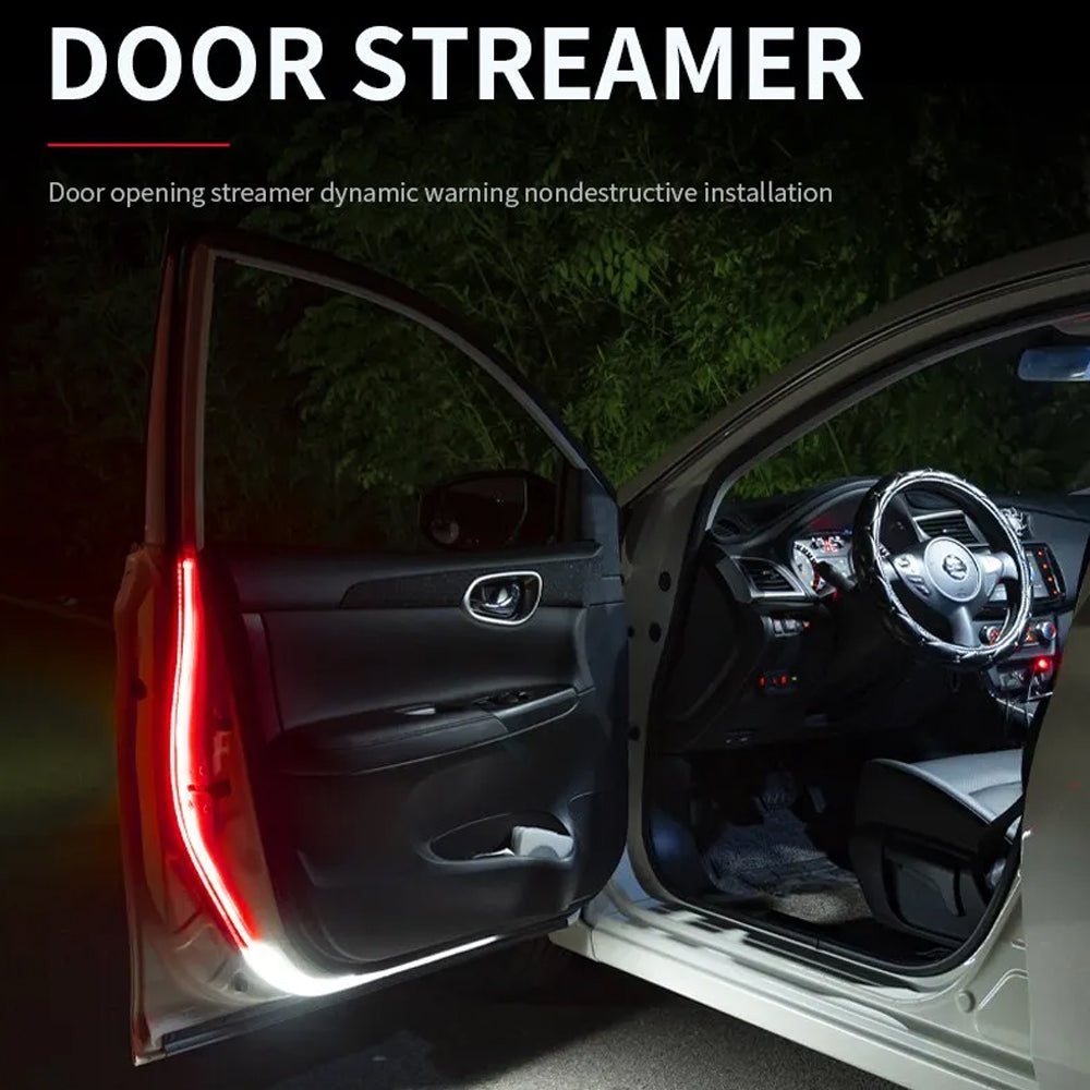 2 x 120cm LED Car Door Lights Open Warning Atmosphere Strip Lights Welcome Light