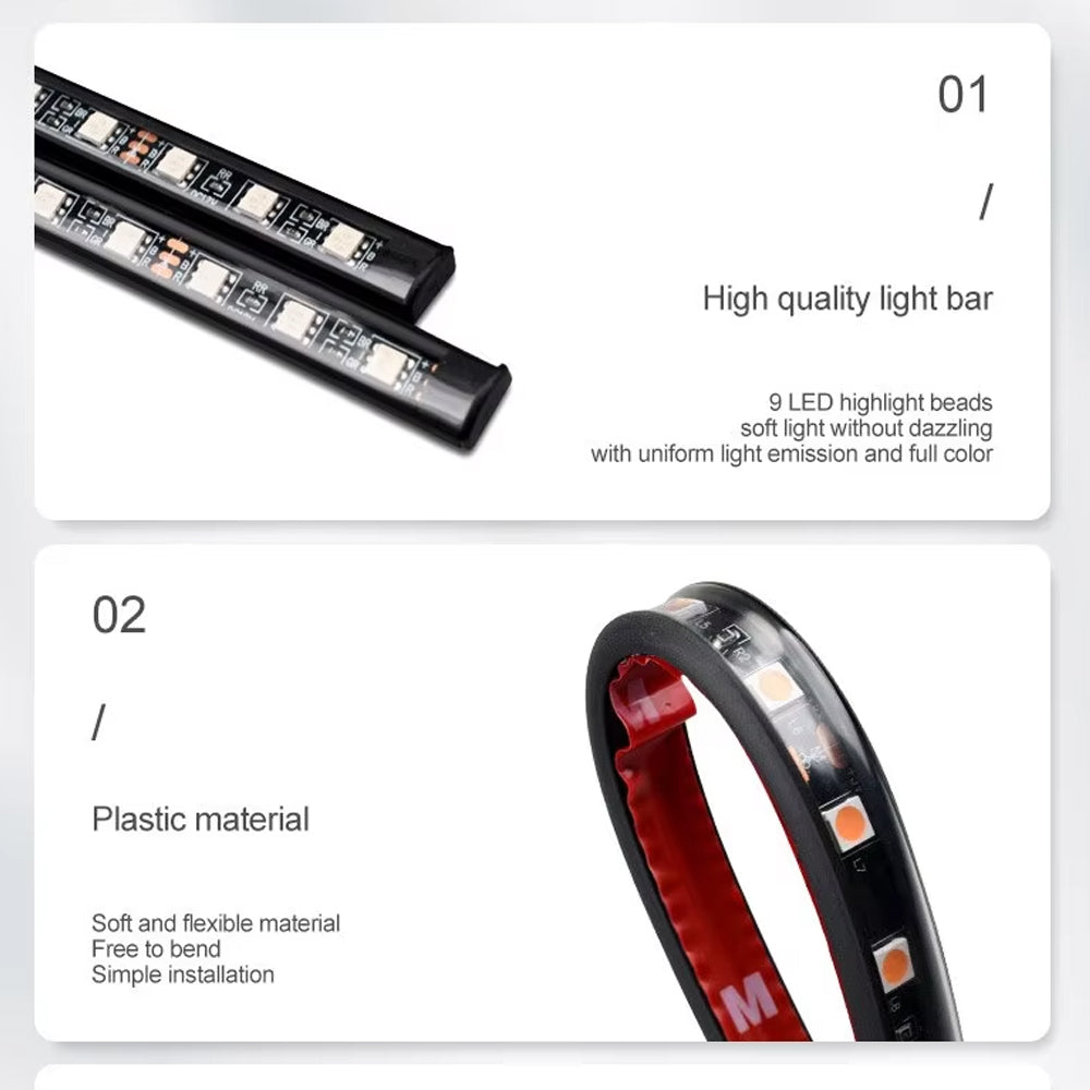 White LED Car Foot Light Interior Atmosphere Lamp with Cigarette Lighter Plug