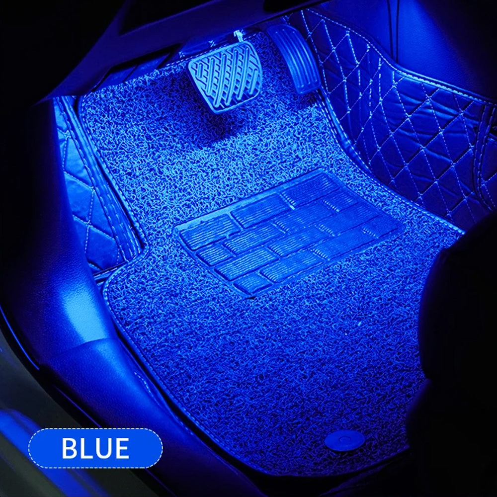 LED RGB Ambient Light Remote Atmosphere Strip Lamp with Cigarette Lighter Plug
