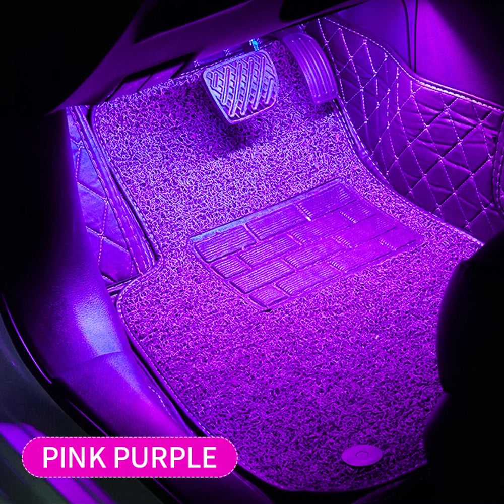 LED RGB Ambient Light Remote Atmosphere Strip Lamp with Cigarette Lighter Plug