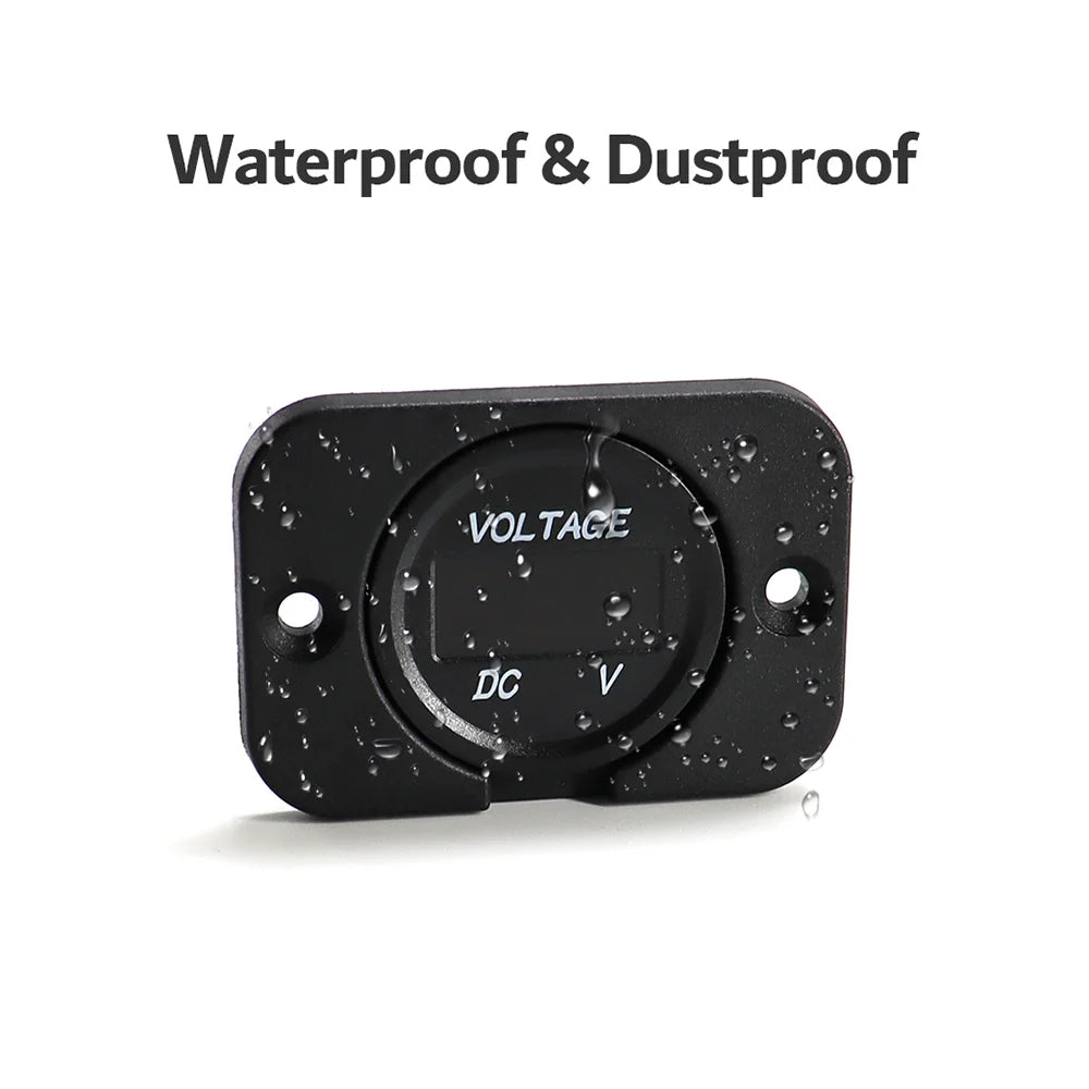 1 x Green LED Digital Voltmeter 12-24V Voltage Gauge Meter Panel Car Boat Marine