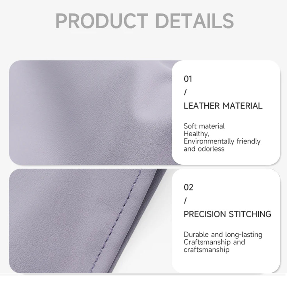 LED Magnetic Car Trash Bag Waterproof PU Leather Seat Hanging Car Garbage Can