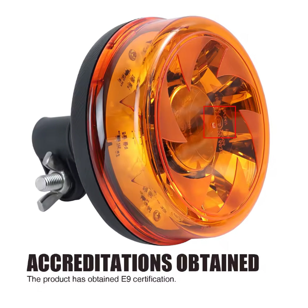1 x Amber LED Strobe Light Beacon Lamp 12-24V Emergency Flashing Warning Light
