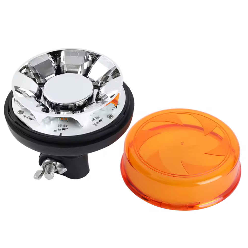 1 x Amber LED Strobe Light Beacon Lamp 12-24V Emergency Flashing Warning Light