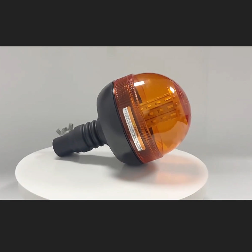 1 x Amber LED Strobe Light Beacon Lamp 12-24V Warning Flashing Lamp with Bracket