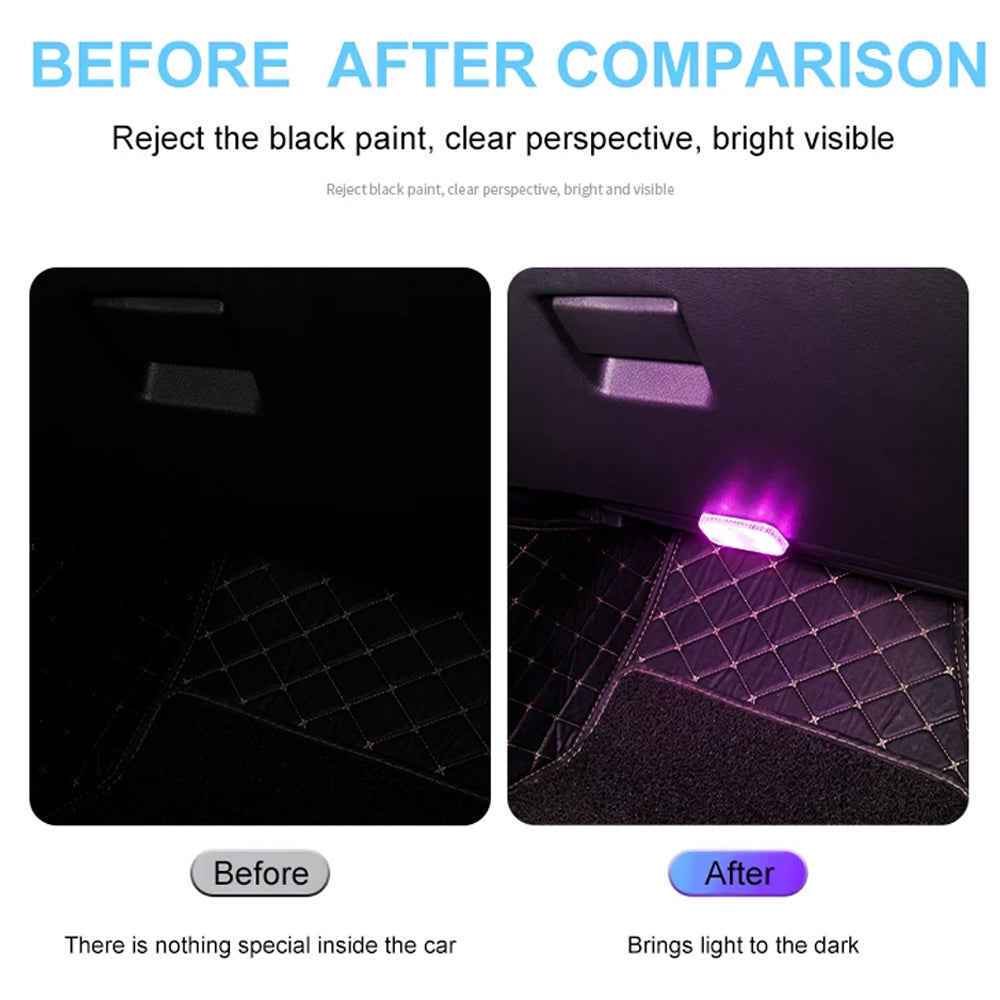 Rainbow Mini LED Touch Switch Light USB Car Interior Light Ceiling Reading Lamp