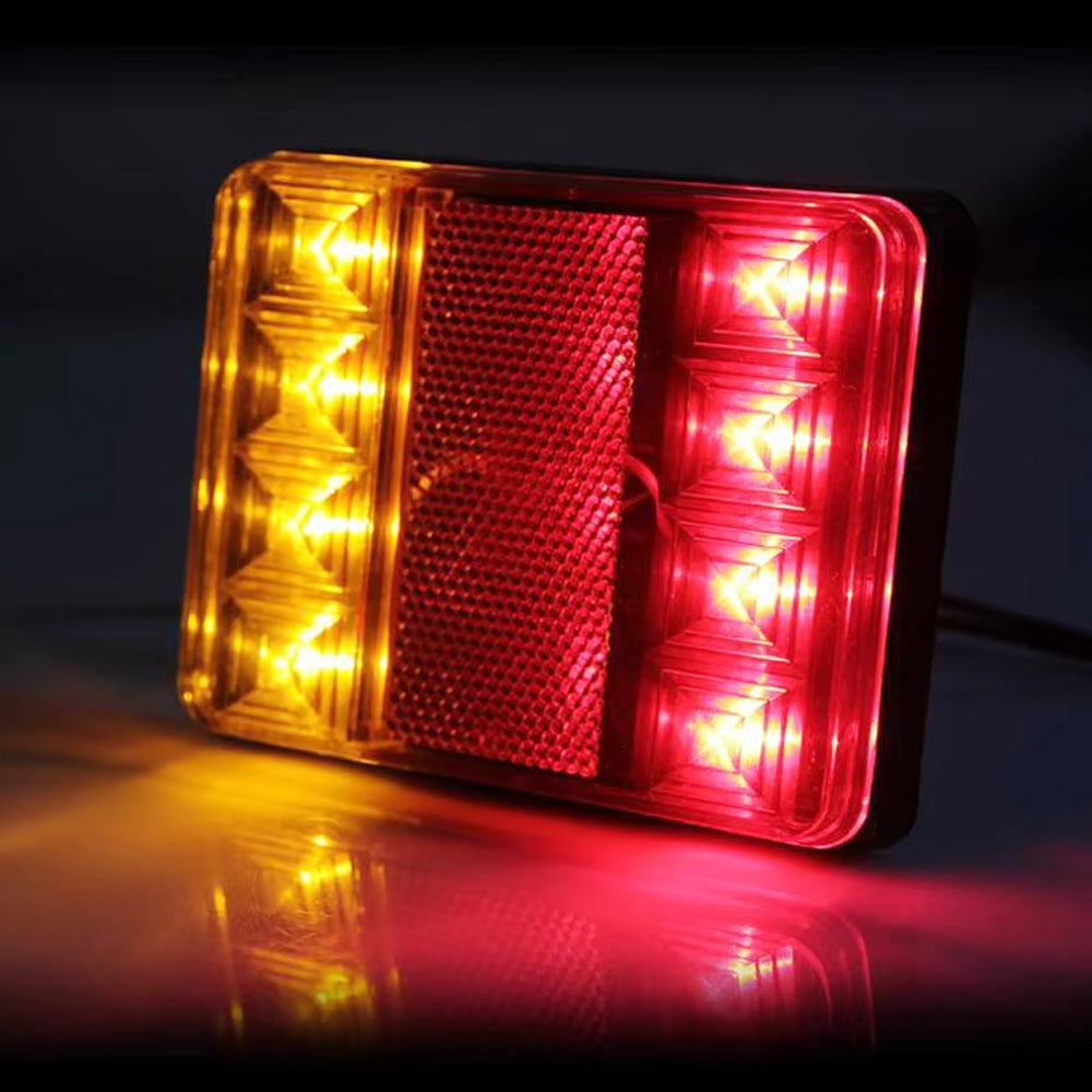1 x 12V LED Trailer Lamp 8 LED Rear Light Stop Tail Indicator Truck Tail Light