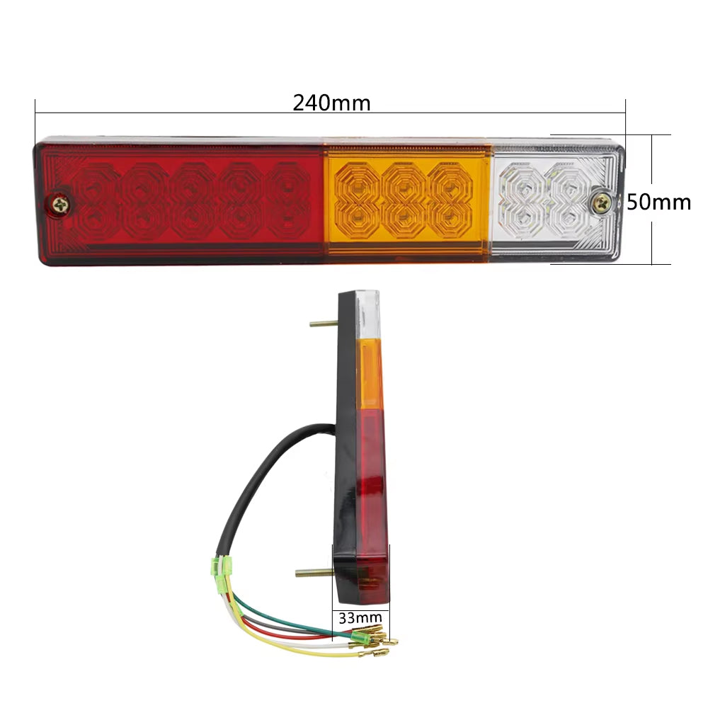 1 x 12V LED Rear Lamp Stop Tail Indicator Reverse Light for Trailer Truck