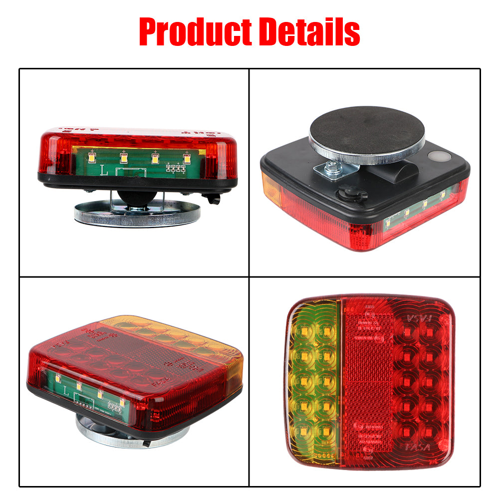 Trailer Light Magnetic Wireless Kit for Boat Tow Truck Magnetic Light Wireless